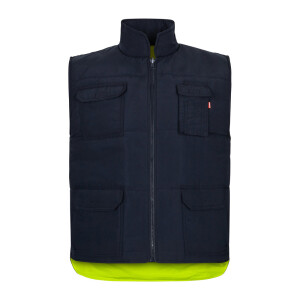 VL DIANA. Padded vest (220g/m²), reversible and multi-pocket, in polyester (100%), with zip fastening and reversible puller - Reklamnepredmety