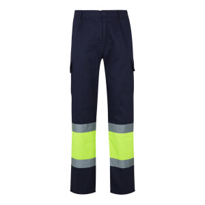 VL POSEIDON. Two-tone multi-pocket twill trousers (210g/m²) - Reklamnepredmety
