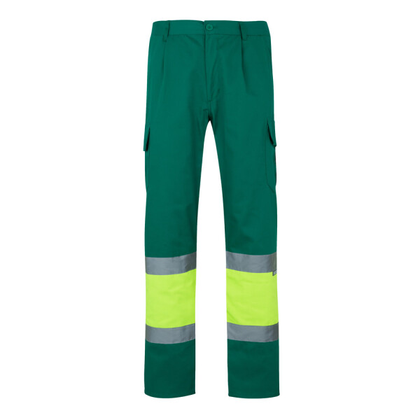 VL POSEIDON. Two-tone multi-pocket twill trousers (210g/m²)