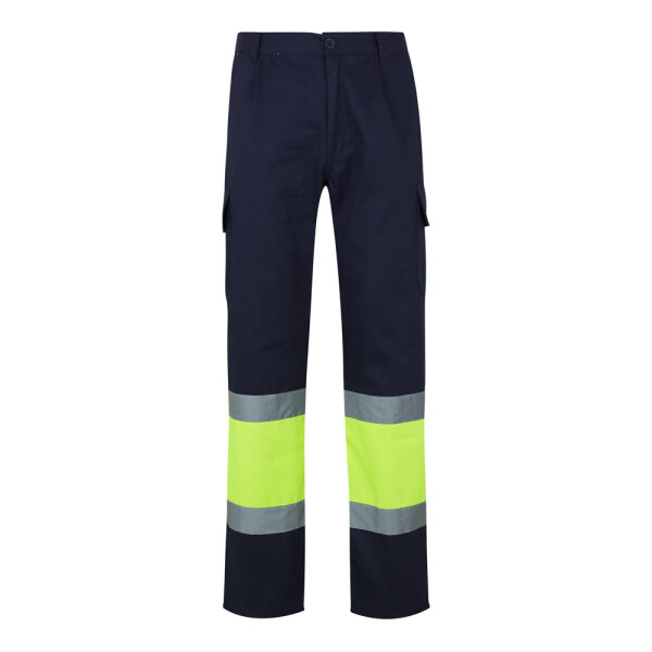 VL POSEIDON LARGE. Two-tone multi-pocket twill trousers (210g/m²)