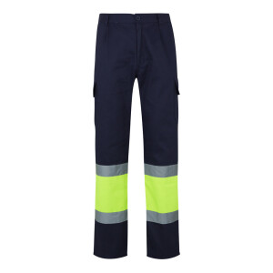 VL POSEIDON LARGE. Two-tone multi-pocket twill trousers (210g/m²) - Reklamnepredmety