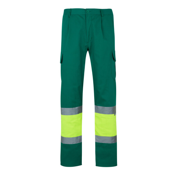 VL POSEIDON LARGE. Two-tone multi-pocket twill trousers (210g/m²)