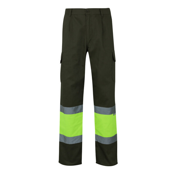 VL POSEIDON LARGE. Two-tone multi-pocket twill trousers (210g/m²)