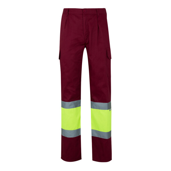 VL POSEIDON LARGE. Two-tone multi-pocket twill trousers (210g/m²)