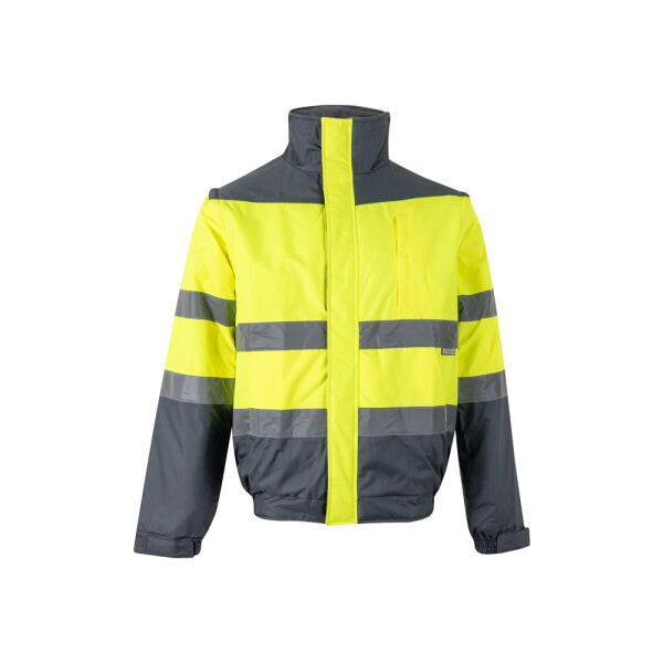 VL JUPITER. Two-tone padded jacket (180g/m²) in polyester (100%), with PU coating