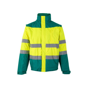VL JUPITER. Two-tone padded jacket (180g/m²) in polyester (100%), with PU coating - Reklamnepredmety