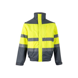 VL JUPITER LARGE. Two-tone padded jacket (180g/m²) in polyester (100%), with PU coating - Reklamnepredmety
