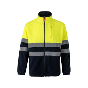 VL EROS. Two-tone fleece jacket (280g/m²), in polyester (100%) - Reklamnepredmety