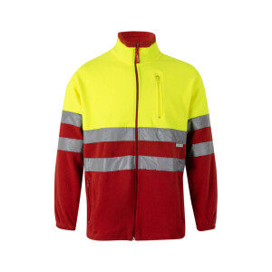 VL EROS. Two-tone fleece jacket (280g/m²), in polyester (100%) - Reklamnepredmety