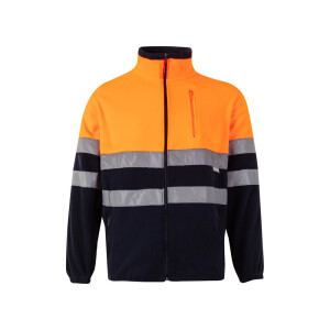 VL EROS. Two-tone fleece jacket (280g/m²), in polyester (100%) - Reklamnepredmety