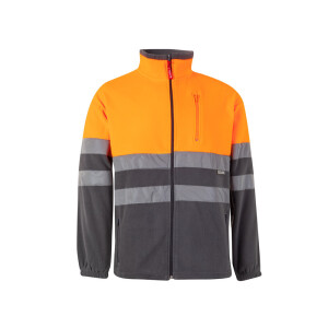 VL EROS. Two-tone fleece jacket (280g/m²), in polyester (100%) - Reklamnepredmety