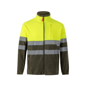 VL EROS. Two-tone fleece jacket (280g/m²), in polyester (100%) - Reklamnepredmety