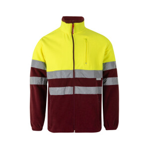 VL EROS. Two-tone fleece jacket (280g/m²), in polyester (100%) - Reklamnepredmety