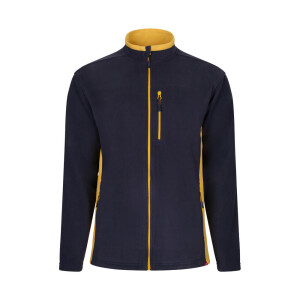 VL GERAS. Two-tone fleece jacket (220g/m²) in polyester (100%) - Reklamnepredmety
