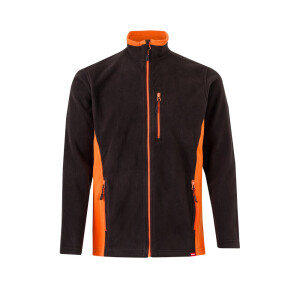 VL GERAS. Two-tone fleece jacket (220g/m²) in polyester (100%) - Reklamnepredmety