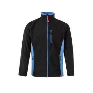 VL GERAS. Two-tone fleece jacket (220g/m²) in polyester (100%) - Reklamnepredmety
