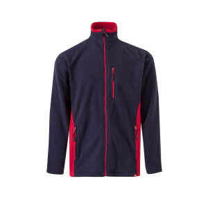 VL GERAS. Two-tone fleece jacket (220g/m²) in polyester (100%) - Reklamnepredmety