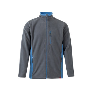 VL GERAS. Two-tone fleece jacket (220g/m²) in polyester (100%) - Reklamnepredmety