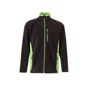 VL GERAS. Two-tone fleece jacket (220g/m²) in polyester (100%) - Reklamnepredmety