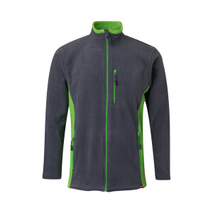VL GERAS. Two-tone fleece jacket (220g/m²) in polyester (100%) - Reklamnepredmety