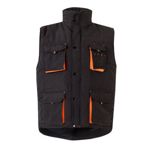 VL NERGAL. Padded vest, two-tone, multi-pocket (120g/m²), in polyester (100%) - Reklamnepredmety