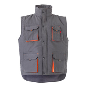 VL NERGAL. Padded vest, two-tone, multi-pocket (120g/m²), in polyester (100%) - Reklamnepredmety