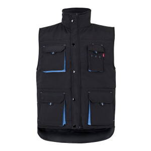 VL NERGAL. Padded vest, two-tone, multi-pocket (120g/m²), in polyester (100%) - Reklamnepredmety