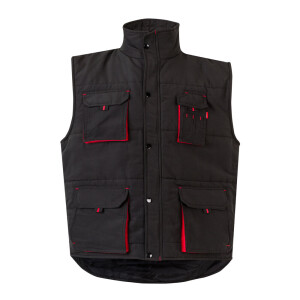 VL NERGAL. Padded vest, two-tone, multi-pocket (120g/m²), in polyester (100%) - Reklamnepredmety