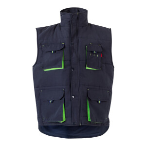 VL NERGAL. Padded vest, two-tone, multi-pocket (120g/m²), in polyester (100%) - Reklamnepredmety