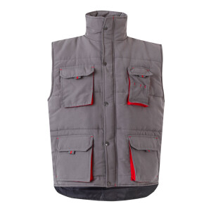 VL NERGAL. Padded vest, two-tone, multi-pocket (120g/m²), in polyester (100%) - Reklamnepredmety