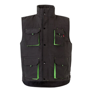 VL NERGAL. Padded vest, two-tone, multi-pocket (120g/m²), in polyester (100%) - Reklamnepredmety