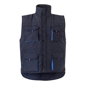 VL NERGAL. Padded vest, two-tone, multi-pocket (120g/m²), in polyester (100%) - Reklamnepredmety
