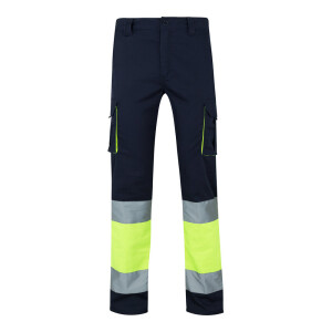 VL ZEUS. Two-tone, multi-pocket stretch trousers (240g/m²), in cotton (46%), EME (38%) and polyester (16%) - Reklamnepredmety
