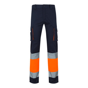 VL ZEUS. Two-tone, multi-pocket stretch trousers (240g/m²), in cotton (46%), EME (38%) and polyester (16%) - Reklamnepredmety