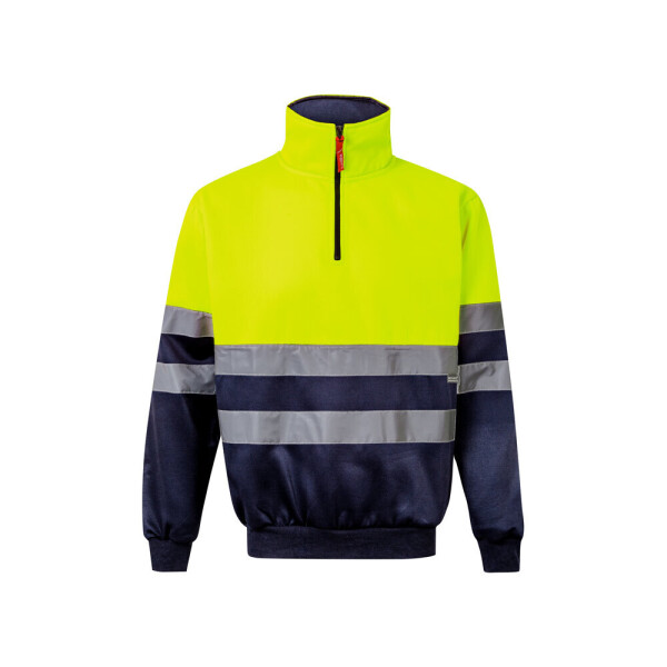 VL THOR. Two-tone sweatshirt (300g/m²) in polyester fleece (100%)