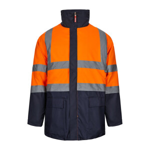 VL JUNO. Two-tone 4-in-1 parka (180g/m²), in polyester (100%) with PU coating - Reklamnepredmety