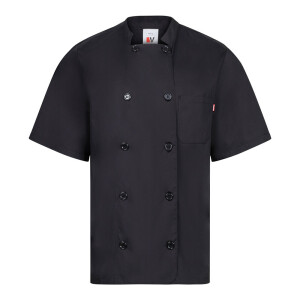 VL DURGA. Short-sleeved poplin (110g/m²) kitchen jacket in cotton (35%) and polyester (65%) - Reklamnepredmety