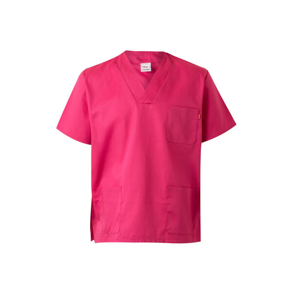 VL ILLAPA. Twill tunic (190g/m²) with short sleeves, in polyester (65%) and cotton (35%)