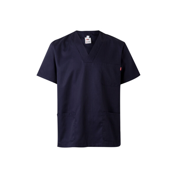 VL ILLAPA. Twill tunic (190g/m²) with short sleeves, in polyester (65%) and cotton (35%)