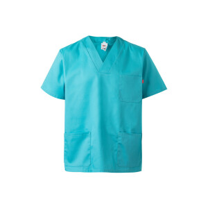 VL ILLAPA. Twill tunic (190g/m²) with short sleeves, in polyester (65%) and cotton (35%) - Reklamnepredmety