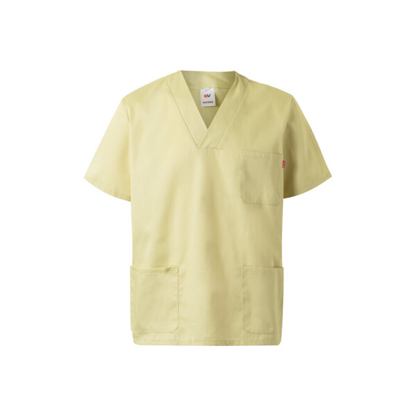 VL ILLAPA. Twill tunic (190g/m²) with short sleeves, in polyester (65%) and cotton (35%)