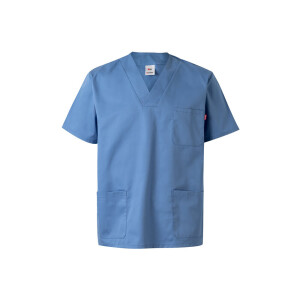 VL ILLAPA. Twill tunic (190g/m²) with short sleeves, in polyester (65%) and cotton (35%) - Reklamnepredmety