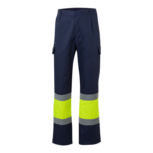 VL ARTEMIS. Two-tone trousers, in twill (190g/m²), cotton (20%) and polyester (80%)