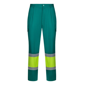 VL ARTEMIS. Two-tone trousers, in twill (190g/m²), cotton (20%) and polyester (80%) - Reklamnepredmety