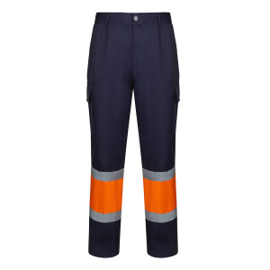 VL ARTEMIS. Two-tone trousers, in twill (190g/m²), cotton (20%) and polyester (80%) - Reklamnepredmety