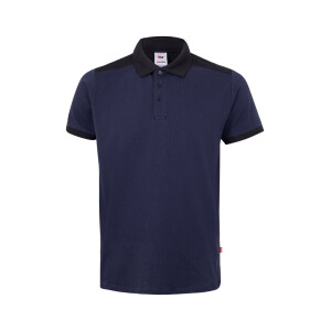 VL VELES. Two-tone stretch piqué polo shirt (200g/m²) with short sleeves, in polyester (96%) and elastane (4%) - Reklamnepredmety