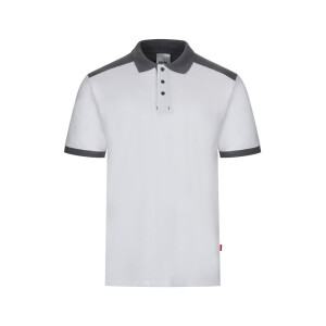 VL VELES. Two-tone stretch piqué polo shirt (200g/m²) with short sleeves, in polyester (96%) and elastane (4%) - Reklamnepredmety
