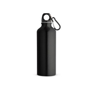 RE-LANDSCAPE M. Recycled aluminium bottle with carabiner 530 mL - Reklamnepredmety
