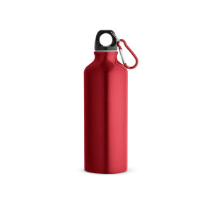 RE-LANDSCAPE M. Recycled aluminium bottle with carabiner 530 mL - Reklamnepredmety