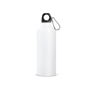 RE-LANDSCAPE M. Recycled aluminium bottle with carabiner 530 mL - Reklamnepredmety